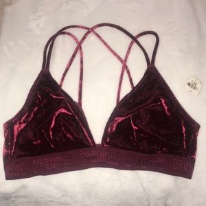 Velvet Maroon PINK bra